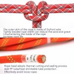 XINDA XD-S9801 Statisches Seil, Outdoor-Kletterseil, beschleunigt das Herunterfahren von Hausaufgaben in großer Höhe, Länge: 2 m, Durchmesser:, 9mm (Black), 9mm (Orange), 9mm (Red Gray), 10mm (Black), 10mm (Orange) – Bild 3