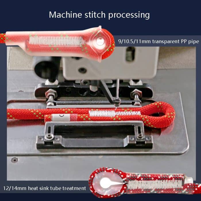 XINDA XD-S9801 Statisches Seil, Outdoor-Kletterseil, beschleunigt das Herunterfahren von Hausaufgaben in großer Höhe, Länge: 2 m, Durchmesser:, 9mm (Black), 9mm (Orange), 9mm (Red Gray), 10mm (Black), 10mm (Orange) – Bild 4