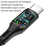 4 Stück 2,4 A USB-C/Typ-C auf USB geflochtenes Schnelllade-Synchronisierungsdatenkabel, Länge: – Bild 3