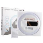 LED-Spiegel-Hohlwanduhr, 7-Farben-Schalter, elektronische Digitalanzeige-Wanduhr, Hollow Wall Clock – Bild 5