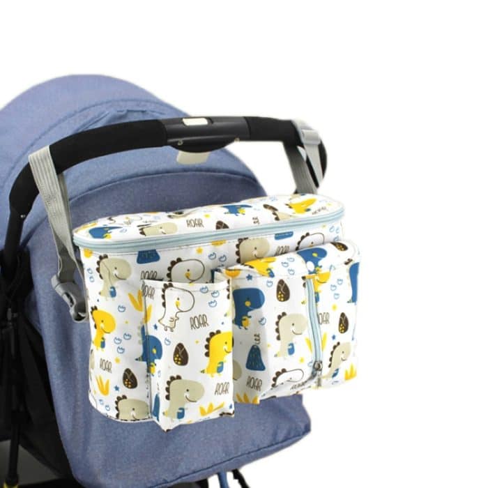 Multifunktionale Aufbewahrungstasche für Kinderwagen, White Dinosaur, Yellow Zoo, Green Lamb, White Alpaca, Tibetan Owl, Denglin Deer, Yellow Zoo + Side Pocket, Green Lamb + Side Pocket, White Alpaca + Lateral Pocket, Tibetan Owl + Side Pocket... – Bild 1