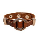 3 stücke P01996 Persönlichkeit Männer Leder Einfache Retro Kreis Armband – Bild 2
