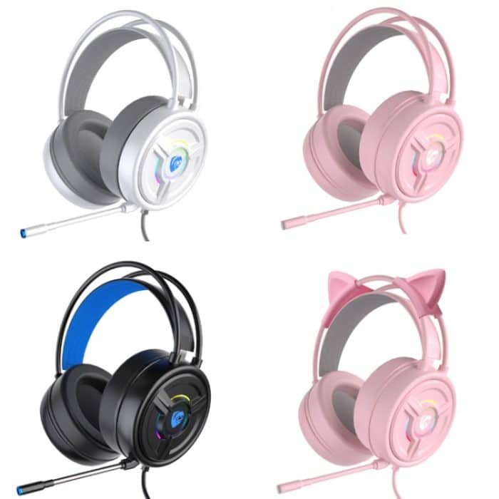 PANTSAN PSH-200 Kabelgebundenes Gaming-Headset mit Mikrofon, 3.5mm White, 3.5mm Pink, 3.5mm Black, 3.5mm Pink Cat Ear – Bild 2