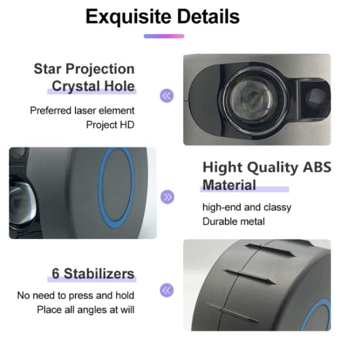 Fernbedienung LED-Sternenhimmel-Atmosphäre-Projektorlampe, Stromversorgung: – Bild 2