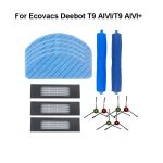 Zubehör für Ecovacs Deebot T9 AIVI/T9 AIVI+, 2 Pairs  Edge Brush, 2 PCS Rag, 2 PCS Filter Net, Double Roller brush, Set – Bild 4