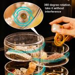 4-Layer rotierender transparenter Schmuckkasten des Desktops – Bild 4