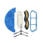 Kehrmaschinenzubehör für Ilife A4, 1 Set, 3 PCS Side Brush, 3 PCS Rag, 5 PCS Filter, 2 PCS Primary Filter, Main Brush