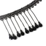 Gothic-Lolita-Vintage-Halskette mit Fransen und Spitze, Stil: – Bild 2