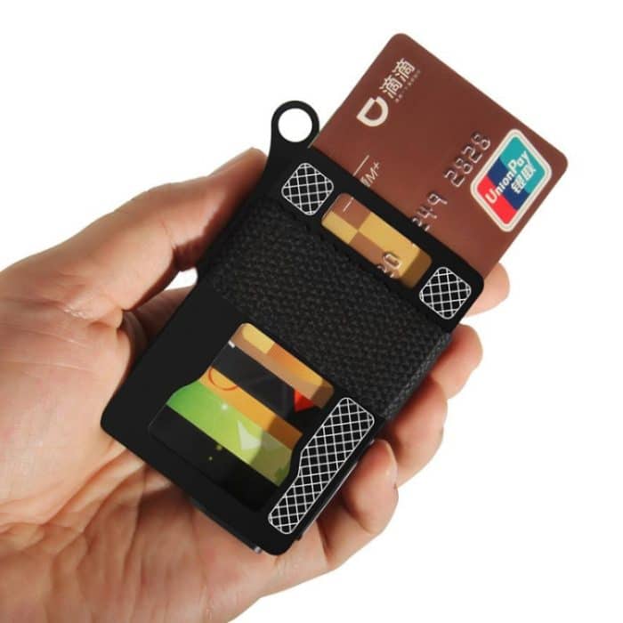 Herren-Geldbörsen mit Kreditkartenetui aus Metallgewebe, Card Holder – Bild 5