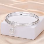 2 Stück geschlossenes Damen-Armband mit drei Ringen, Größe: – Bild 5