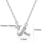 2 Stück A212 Wunsch-Meteor-Schlüsselbeinkette in Seidenform – Bild 3