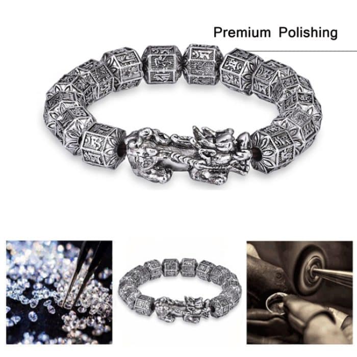 Massives Patronus-Buddha-Sanskrit-Paar-Armband – Bild 2