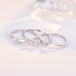 J152 3-in-1 vierblättriges Kleeblatt, abnehmbarer, offener, verstellbarer Ring – Bild 2