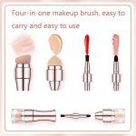 4-in-1 einziehbarer Make-up-Pinsel aus Metall – Bild 4