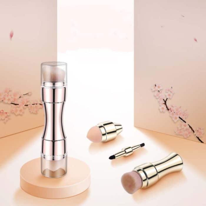 4-in-1 einziehbarer Make-up-Pinsel aus Metall – Bild 5