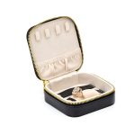 Tragbarer Schmuck-Organizer aus Samt für die Reise