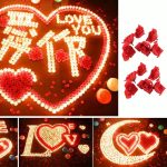 4 Beutel Simulation Rose Hochzeit Home Dekoration Blütenblätter – Bild 5