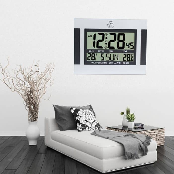 Großbild-LCD-Wanduhr, minimalistischer elektronischer Wecker, Large Screen LCD – Bild 7