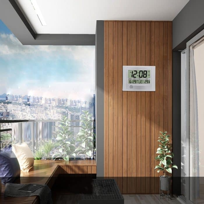 Home Big Screen Display Digitale elektronische Wanduhr Wohnzimmer Temperaturuhr, Anniversary Alarm – Bild 7