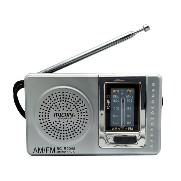 INDIA BC-R2048 AM FM Radio Teleskopantenne Multifunktions-Mini-Taschenradio, INDIN BC-R2048 – Bild 1