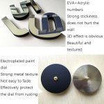 M002 Nachtlicht DIY Digital Wanduhr Wohnzimmer Dekoration Silent Clock – Bild 5