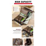 BULL CAPTAIN Leder-Geldbörse mit dreifachem Reißverschluss für Herren, Black, Brown, Yellow Brown – Bild 5