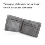 Menbense Matte Short Large Capacity Fashion Casual Adapter Male Wallet, Light Grey, Navy Blue, Black, Dark Gray, Light Brown – Bild 4