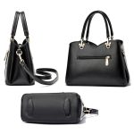 Handtasche mit Gitterstruktur und großem Fassungsvermögen, White, Khaki, Green, Black, Pink – Bild 4