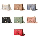 6382 One-Shoulder Diagonal Rhombus Chain Bag, 6382 (White), 6382 (Khaki), 6382 (Light Grey), 6382 (Black), 6382 (Light Green), 6382 (Pink), 6382 (Dark Red) – Bild 2