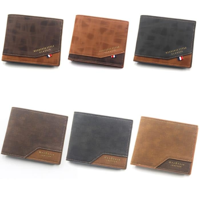 Menbense Hot Stamping Hinge Short Matte Multi-Card Large Capacity Male Wallet, D3301-4 Black, D3301-4 Light Brown, D3301-4 Dark Brown, D3301-5 Black, D3301-5 Light Brown, D3301-5 Dark Brown – Bild 2