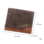 Menbense Hot Stamping Hinge Short Matte Multi-Card Large Capacity Male Wallet, D3301-4 Black, D3301-4 Light Brown, D3301-4 Dark Brown, D3301-5 Black, D3301-5 Light Brown, D3301-5 Dark Brown – Bild 3
