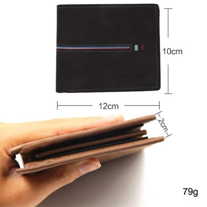 MenBense Short Multi-Card Fashion Casual Matte Wallet, Matte Wallet – Bild 3
