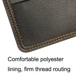 MenBense Men Multi-Card 2 Fold Short Wallet Carrying Card Case, Black, Brown – Bild 5