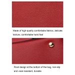 A51 PU-Colorblock-Damenhandtasche, Red Wine, Purple, Black, Dark Gray, Pink, Khaki – Bild 5