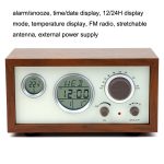 SY-601 Home Multifunktionaler Retro-Holzradio-Wecker mit elektronischem Thermometer, SY-601 – Bild 4