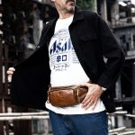 LAOSHIZI Vintage-Leder-Hüfttasche, Schulter-Crossbody-Tasche, Schulter-Brusttasche für Herren, Black, Brown – Bild 5