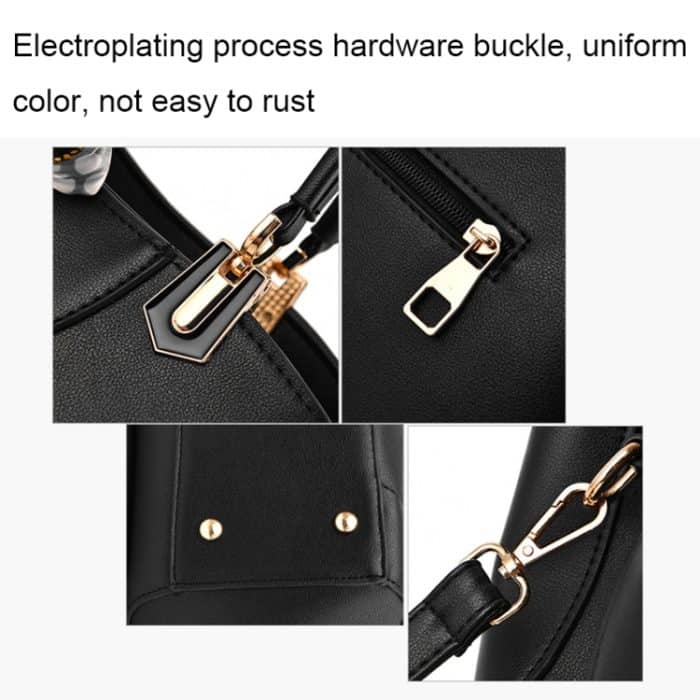 378 Dreidimensional geschnitzte Damenhandtasche, Red Wine, Khaki, Black, Dark Gray, Rubber Pink – Bild 5