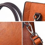 TFZ 1005 Vintage Commute Square Handtaschen, Red, Black, Khaki, Rubber Pink – Bild 6