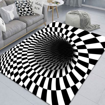 3D-geometrischer Stereo-Trap-Vision-Wohnzimmer-Schlafzimmer-Teppich, 40x60cm, 50x80cm