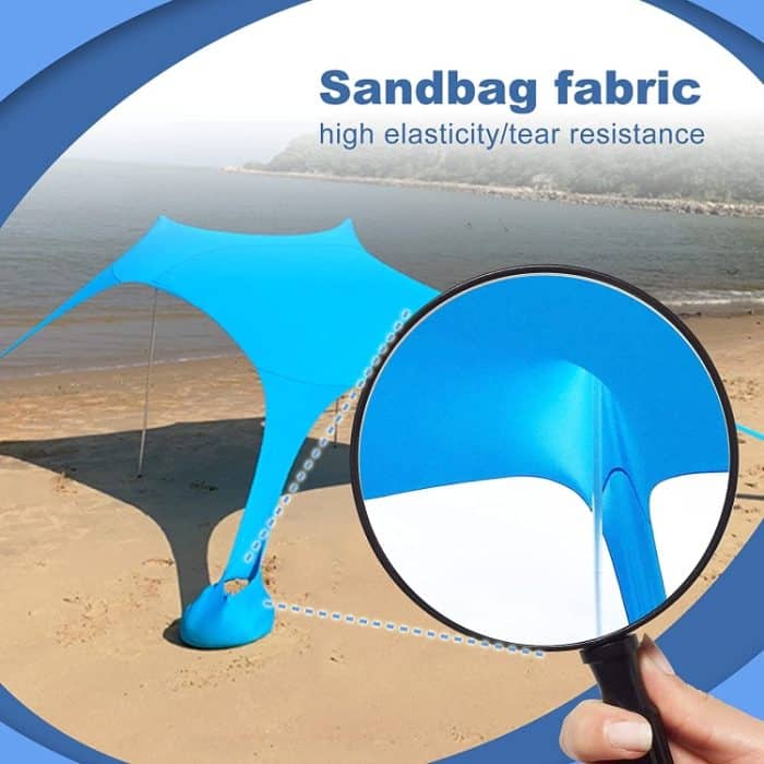 Outdoor-Strand-Lycra-Überdachung, Campingzelt, Sonnenschutz, Angelzelt, Größe:, 210x160x150cm – Bild 6