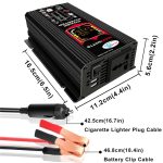 Home Solargenerator Wechselrichter + 30A Controller + 18W 12V Solarpanel, Black 12V To 220V, Black 12V To 110V, Yellow 12V To 220V, Yellow 12V To 110V – Bild 3