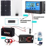 Home Solargenerator Wechselrichter + 30A Controller + 18W 12V Solarpanel, Black 12V To 220V, Black 12V To 110V, Yellow 12V To 220V, Yellow 12V To 110V – Bild 6