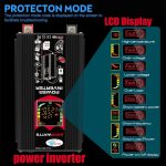 Home Solargenerator Wechselrichter + 30A Controller + 18W 12V Solarpanel, Black 12V To 220V, Black 12V To 110V, Yellow 12V To 220V, Yellow 12V To 110V – Bild 9