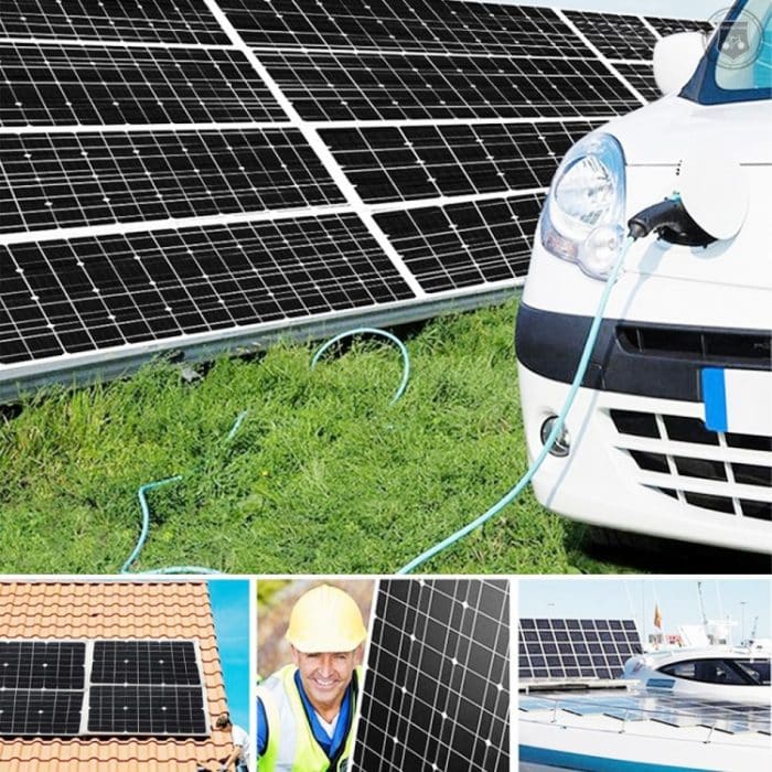 Home Solargenerator Wechselrichter + 30A Controller + 18W 12V Solarpanel, Spezifikation:, Black 12V To 220V, Black 12V To 110V, Yellow 12V To 220V, Yellow 12V To 110V – Bild 9