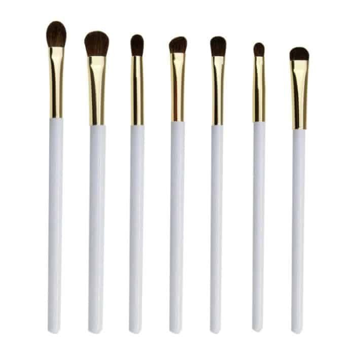 7 Stück/Set Rosshaar-Täglicher Lidschattenpinsel, rauchiger Make-up-Pinsel – Bild 1