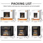 Sunnylife Batterie explosionsgeschützte Tasche Aufbewahrungstasche für DJI Mini 3 Pro, Größe:, Can Hold 1 Battery, Can Hold 2 Batteries, Can Hold 3 Batteries – Bild 3