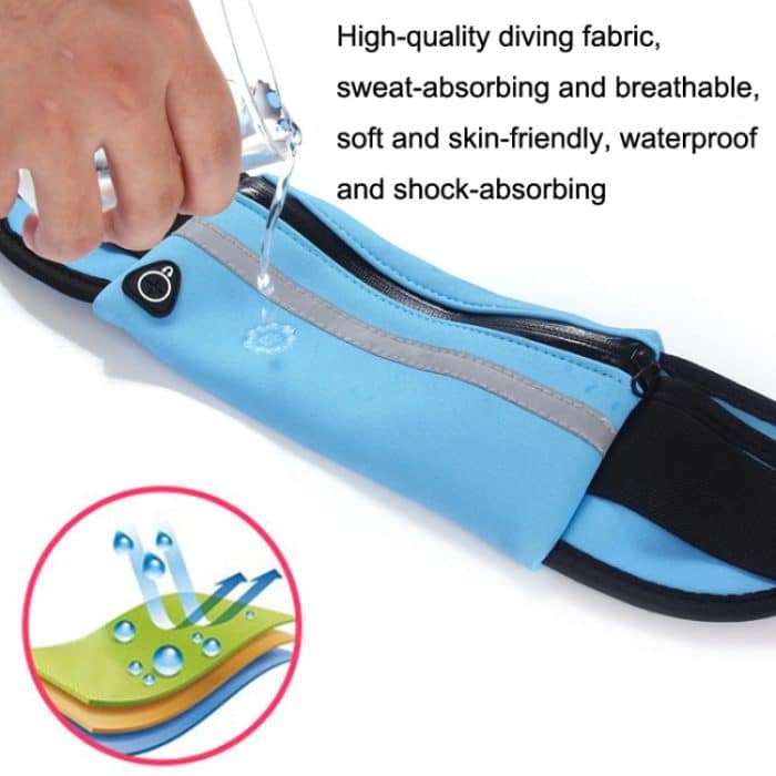 3PCS Outdoor-Sport große Kapazität tragbare schweißfeste Gürteltasche, 3PCS Green, 3PCS Black, 3PCS Blue, 3PCS Rose Red, 3PCS Orange – Bild 4