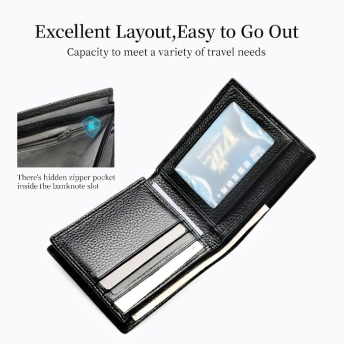 Tigernu T-S8002 Herren Multi-Card-Geldbörse Business-Geldbörse, T-S8002 Black – Bild 3