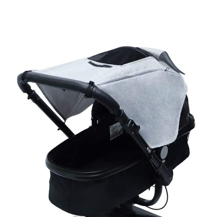 Universeller Sonnenschutz für Kinderwagenzubehör mit sichtbarem Schiebedach, Gray, Pink, Black – Bild 1