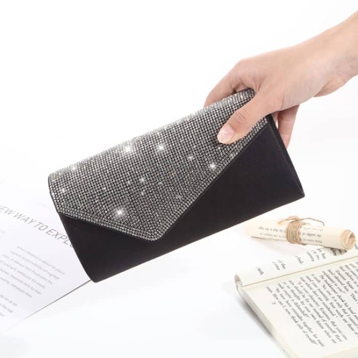 Strass Damen Abendessen Tasche Umhängetasche Münze Kosmetik Aufbewahrungstasche, Coin Bag – Bild 3